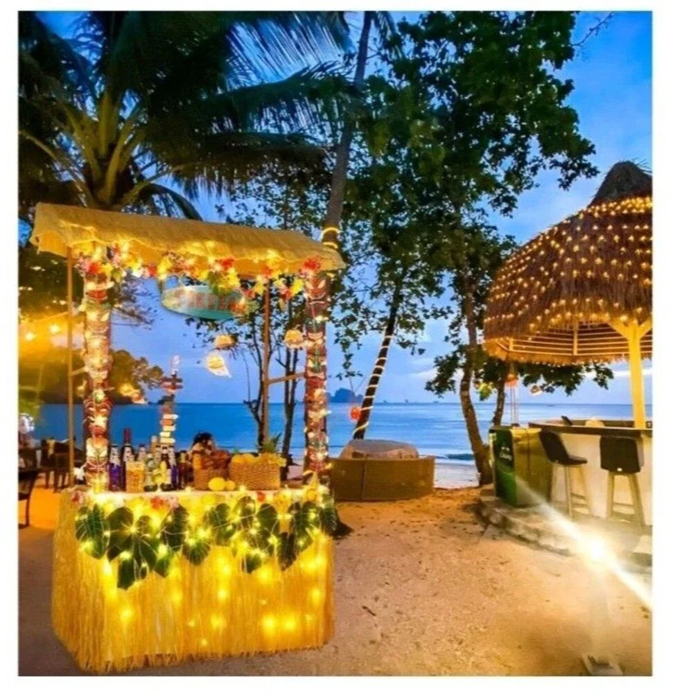 Tiki Bar Hut with Party Decorations Kit, Hut Bar, Tiki Party Decor